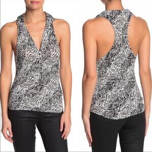 FREE PEOPLE Coco Print Tank In Black/ White Combo-S